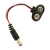 9V Battery Connector with DC Jack for Power Supply Projects