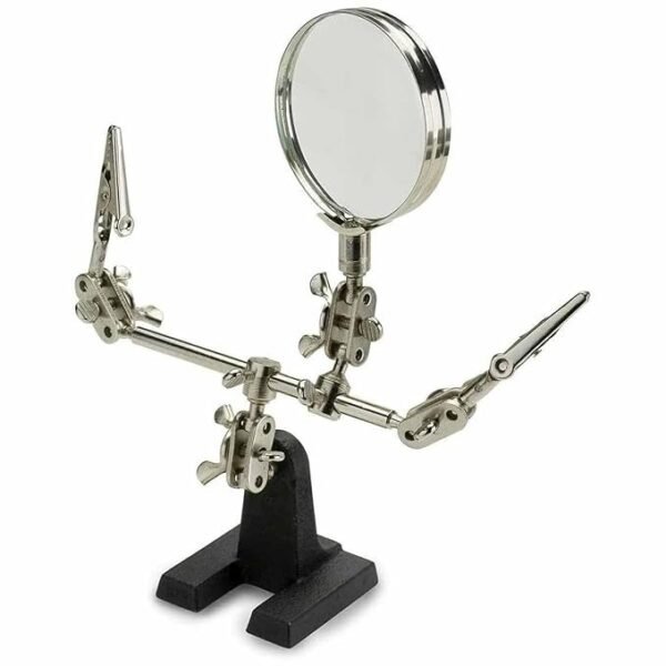Soldering Wire Station Stand with Dual Alligator Clips and Heavy Base