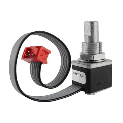 Rotary Encoders: Working, Types and Real world Applications. Grayhill optical rotary encoder with ribbon cable and red connector