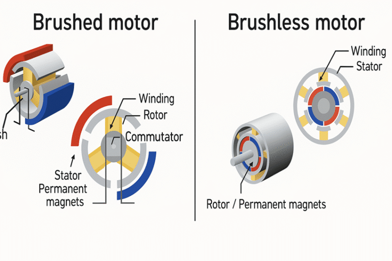 Understanding DC Motors: Classification, Working, and Brushed vs Brushless Comparison difference between brushed and brushless dc motors