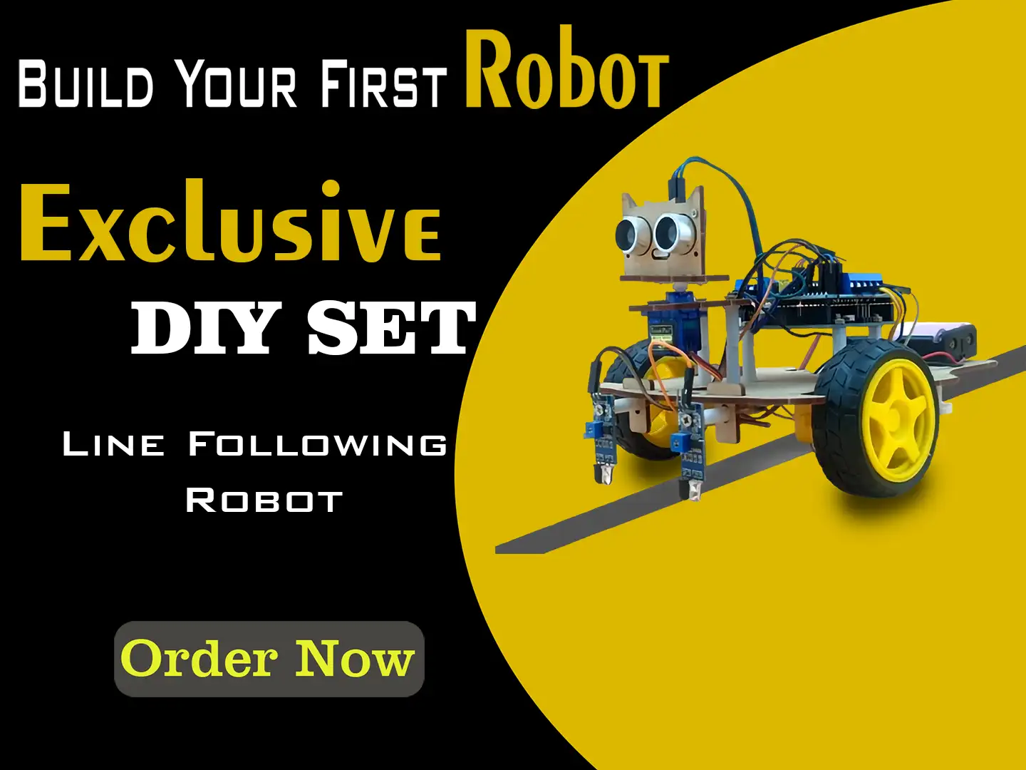 Create Your own line fallowing robot with ElectroComps.in