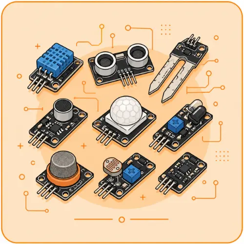Arduino Sensor components and modules at ElectroCops.in