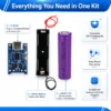 3.7V 18650 Li Ion Battery TP4056 Battery Holder Combo