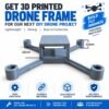DIY ESP32 Drone Frame 98mm for 8520 Coreless Motor