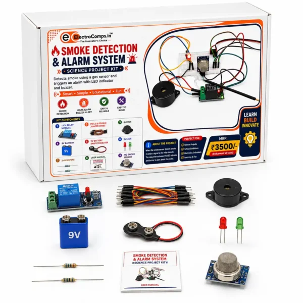 Automatic Smoke Detection and Alarm System School Science Project – Amazing DIY Kit
