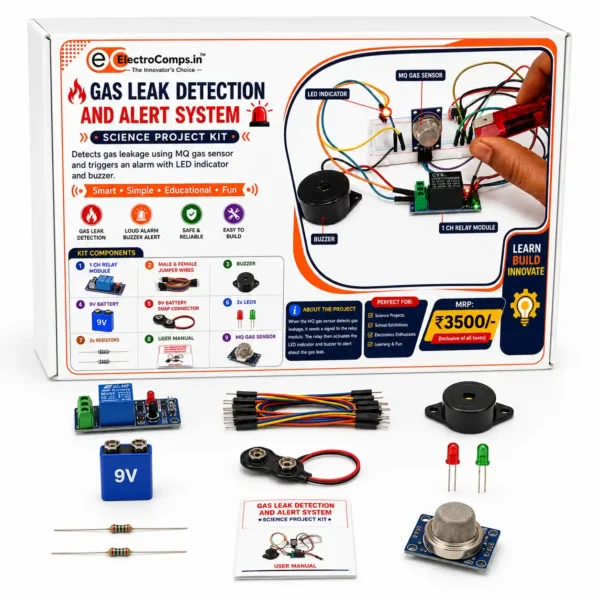 Automatic Gas Leakage and Alarm System School Science Project – Award Winning DIY Kit
