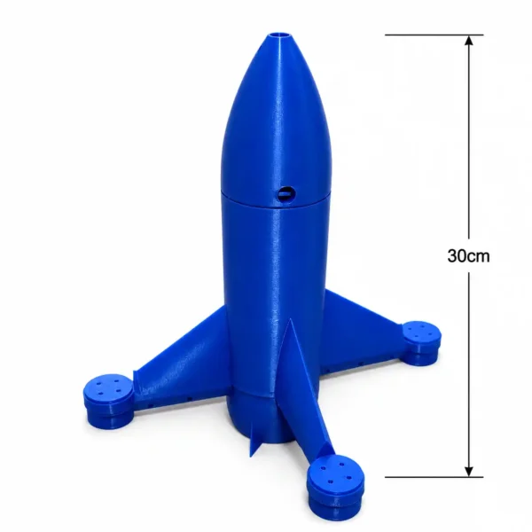3D Printed High Speed FPV Rocket Drone Frame – 30×30mm Stack Compatible