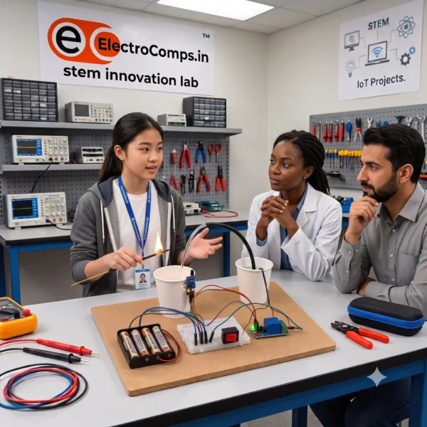 Automatic Fire Extinguisher Science Project for School Students – DIY STEM Kit | ElectroComps